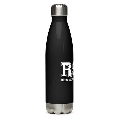 Side image:  RSU Stainless Steel Water Bottle - Side - Redneck State University Merch